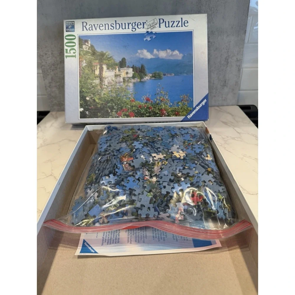Ravensburger 1500 Piece Jigsaw Puzzle #162536 Lake Maggiore, Italy (Open Box)